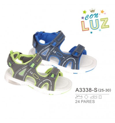 Sandalias Niño LUZ A3338-L BUBBLE