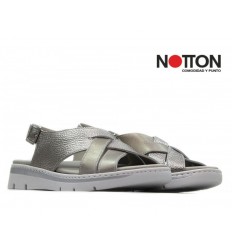SANDALIA NOTTON METALIZADA 0467 2